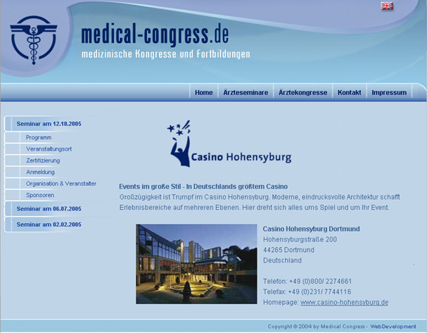 Medical Congress - Medizinische Kongresse und Fortbildungen